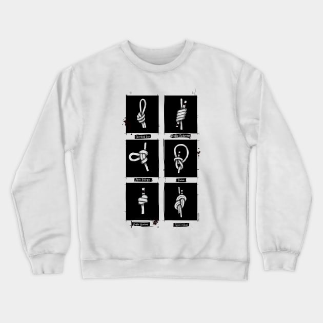 Black Knots Crewneck Sweatshirt by gripclimbing